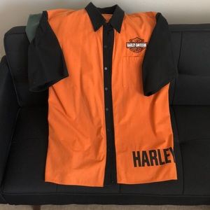 Harley Davidson Screaming Eagle button up shirt